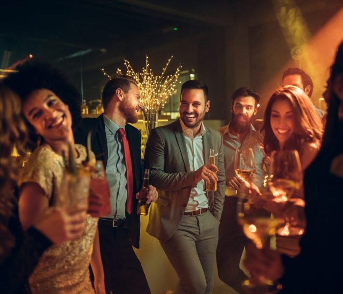 Partying the night away